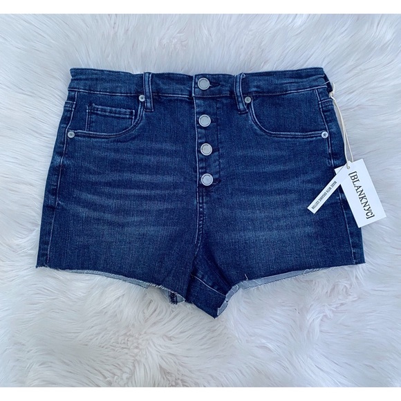 NWT Blank NYC The Lenox High Waist Denim Shorts - Picture 1 of 8